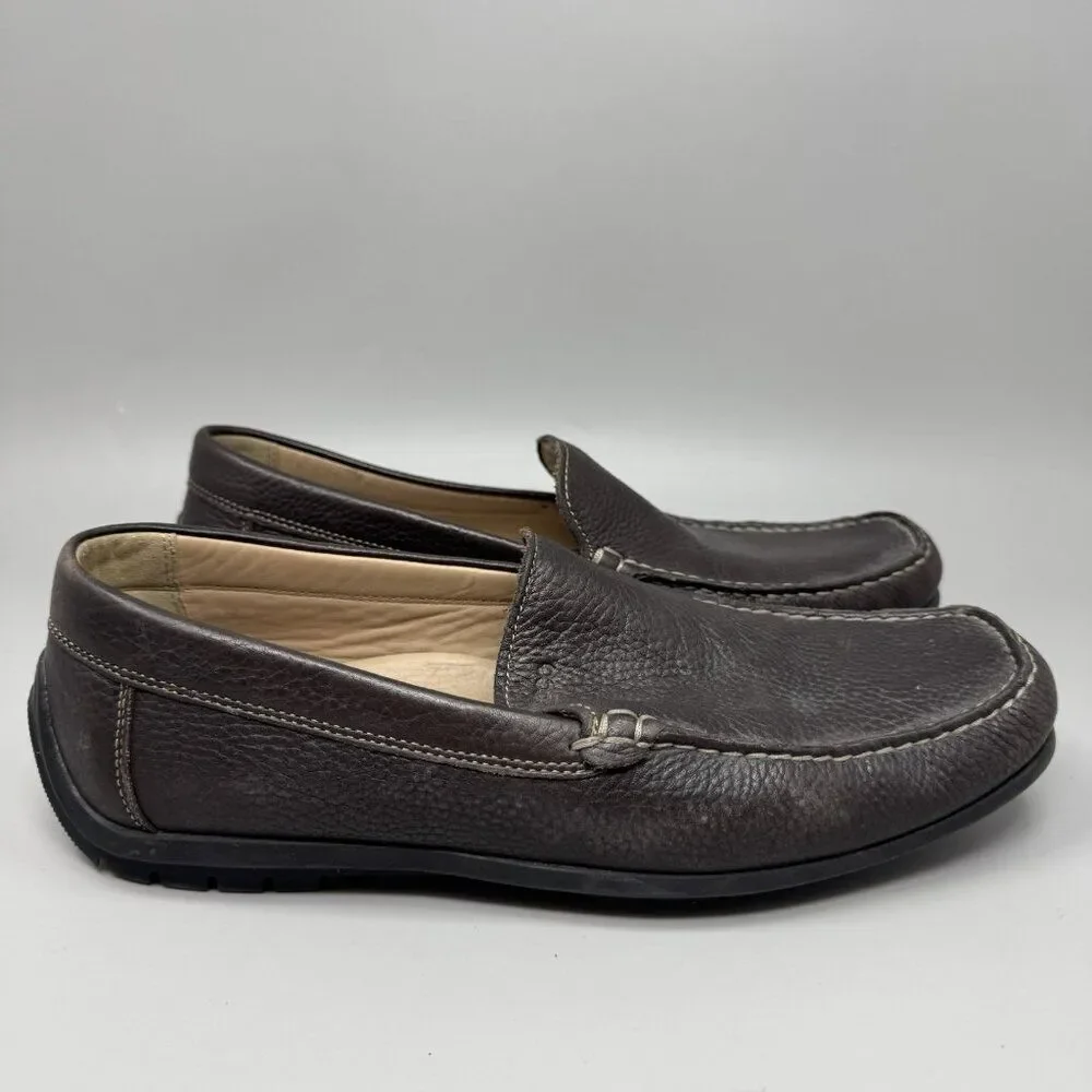 Ecco Classic Moc 2.0 Driving Loafers Men Size 10 10.5 US EU Brown Low Shoes